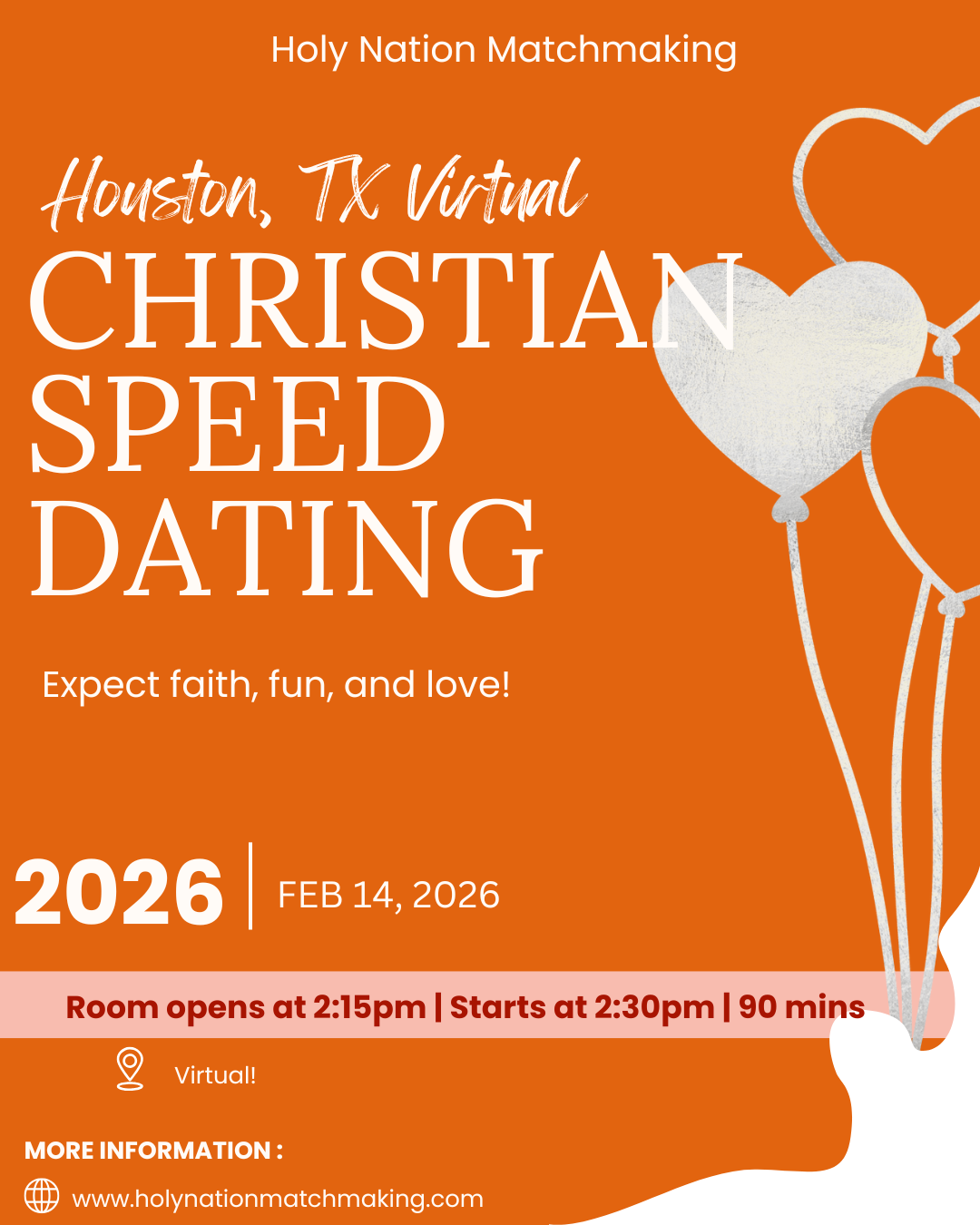 Houston, TX Virtual Christian Speed Dating