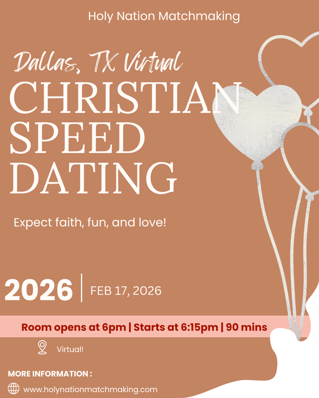 Dallas, TX Virtual Christian Speed Dating