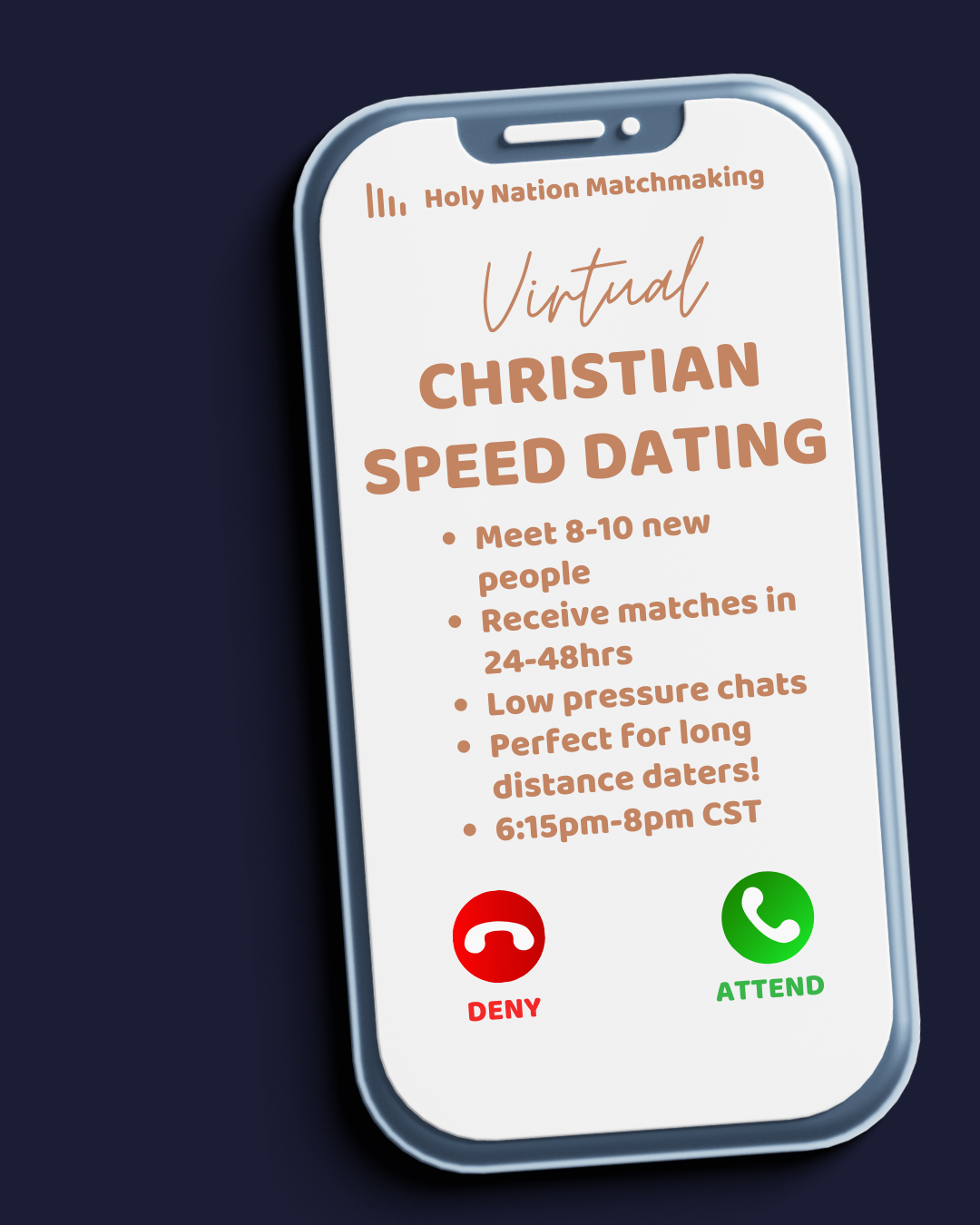 Young Adult Virtual Christian Speed Dating