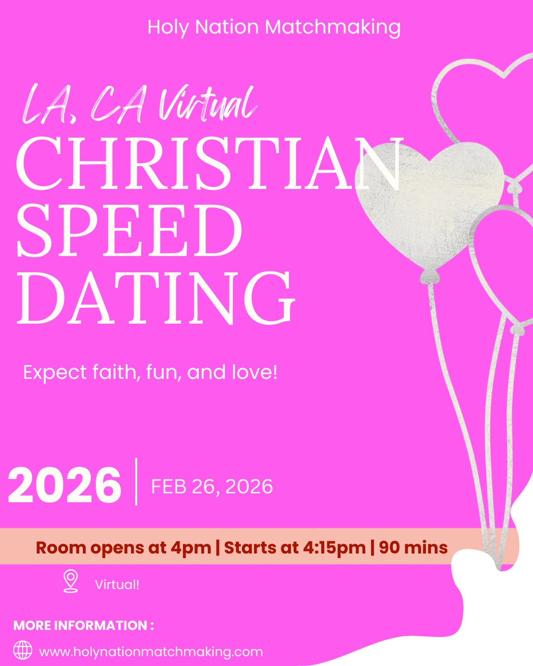 Los Angeles, CA Virtual Christian Speed Dating