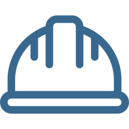 Illustration of a construction hard hat.