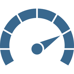 Close-up of a speedometer showing a reading of approximately 55 mph.