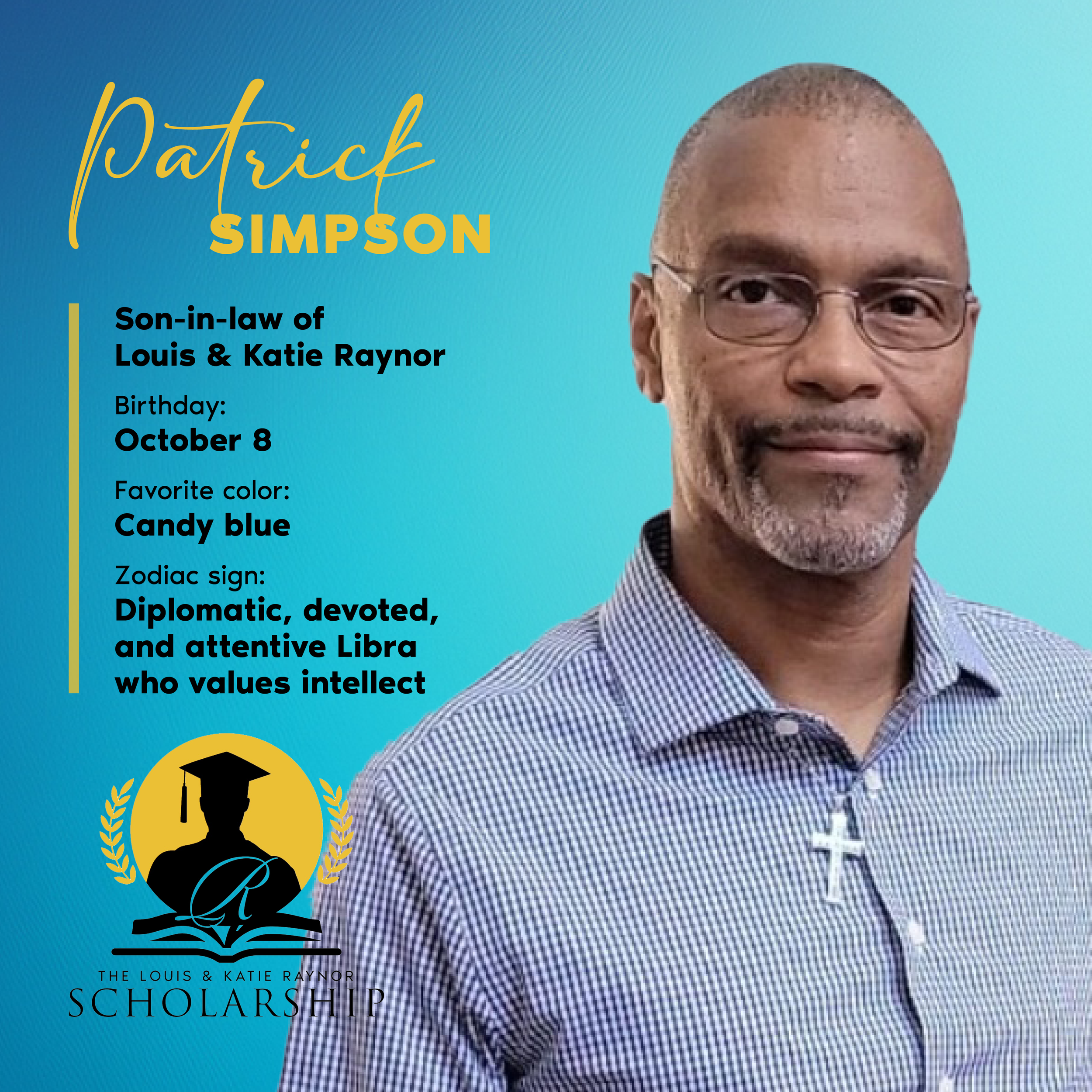 LKR Scholarship family member, Patrick Simpson