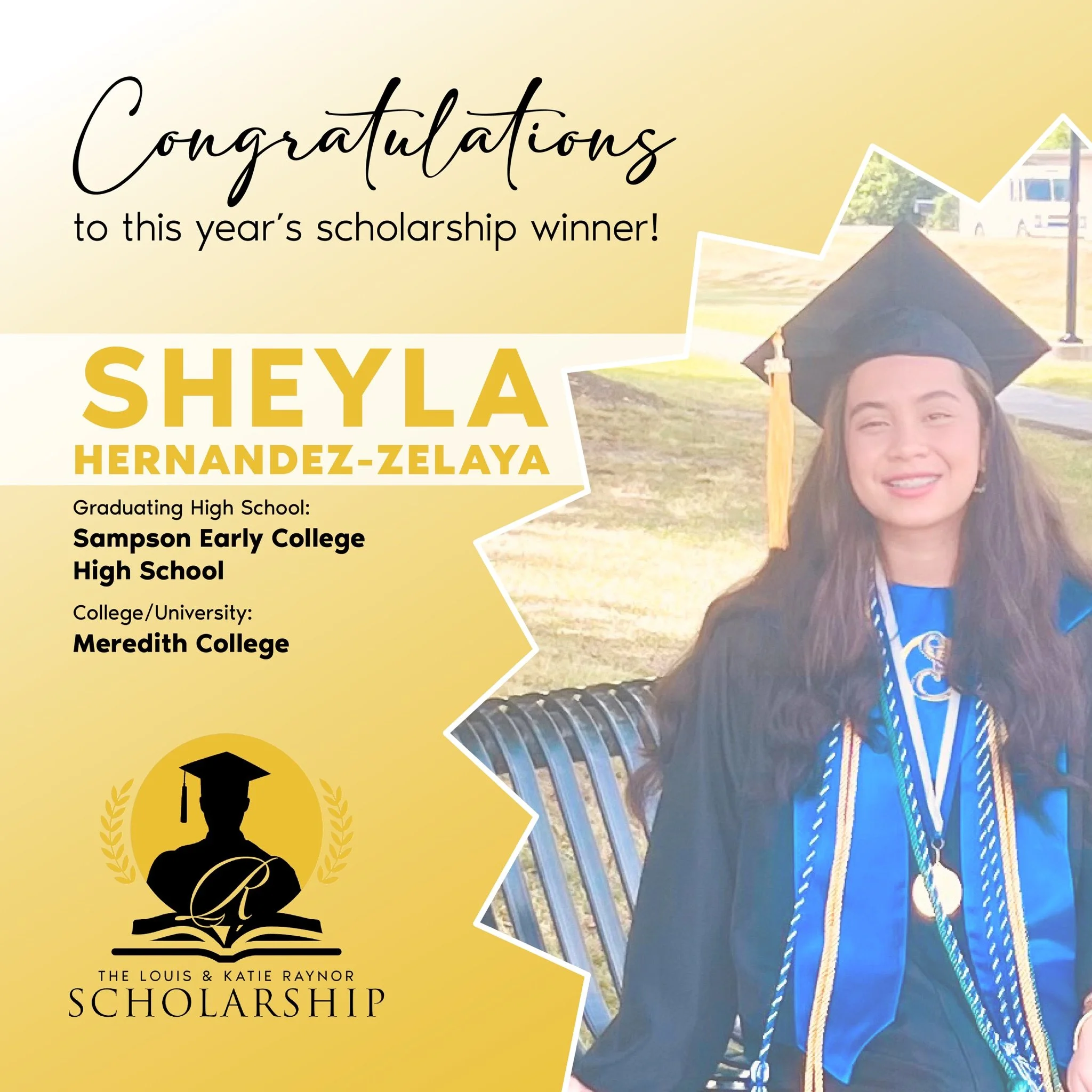 Congratulations to Sheyla Hernandez-Zelaya, a 2024 scholarship recipient