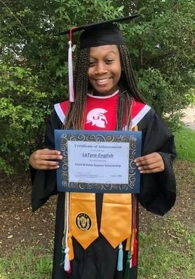 2020 scholarship recipient, LaTyra English