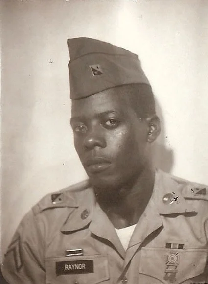 Louis Raynor in a military uniform in his younger days