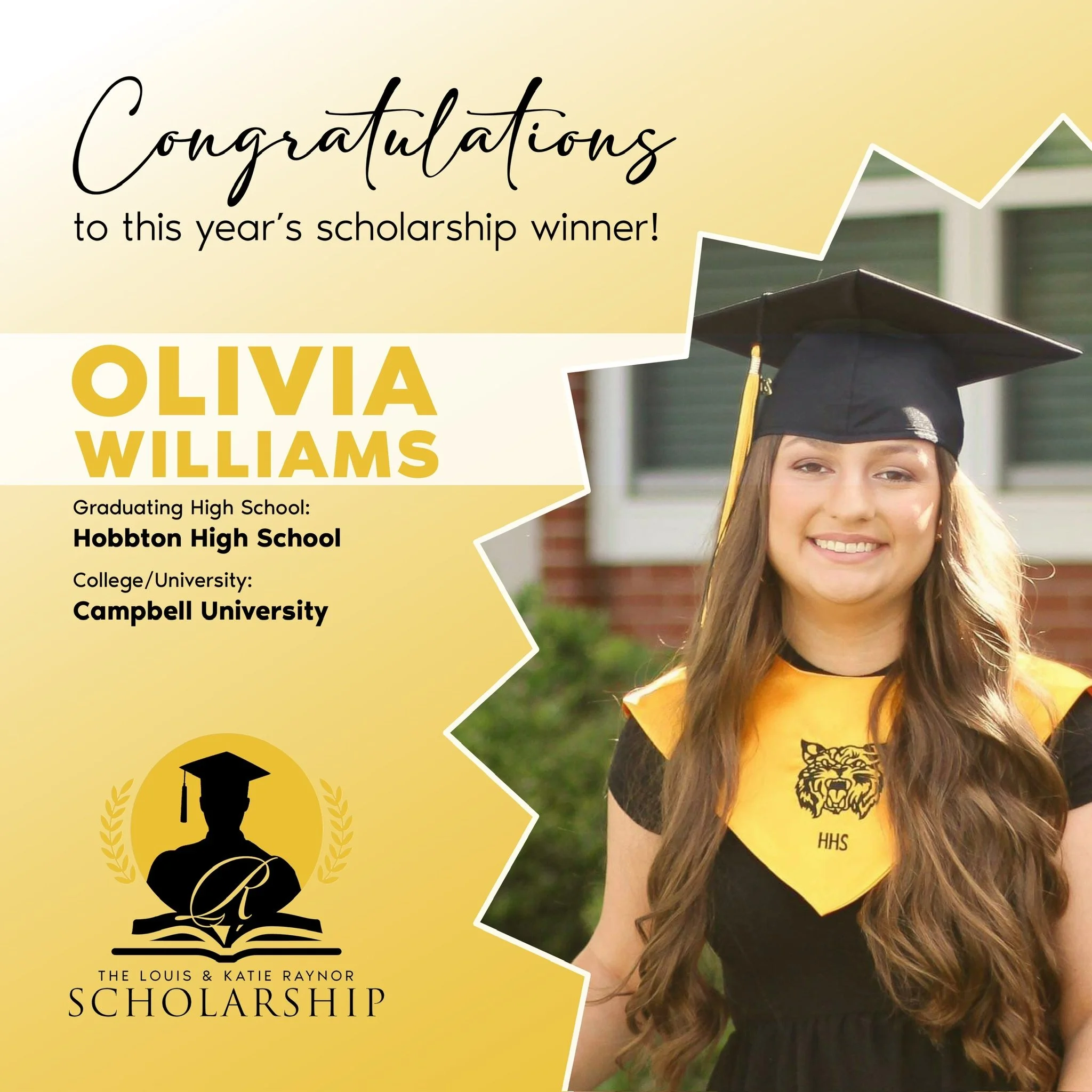 Congratulations to Olivia Williams, a 2024 scholarship recipient