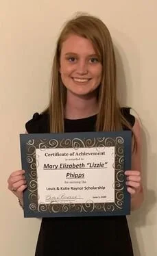 2020 scholarship recipient, Mary Elizabeth "Lizzie" Phipps