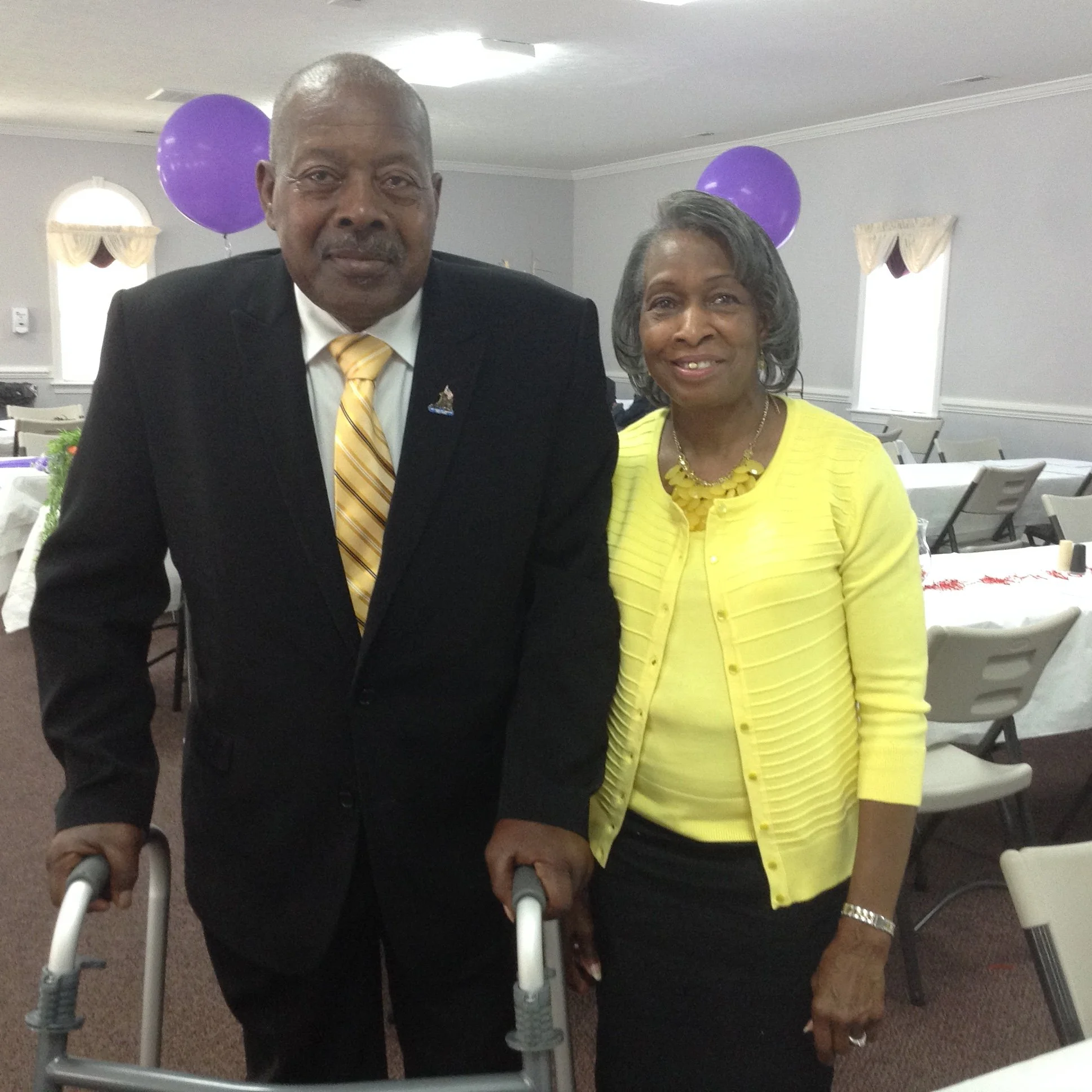 Louis and Katie Raynor posing for a picture