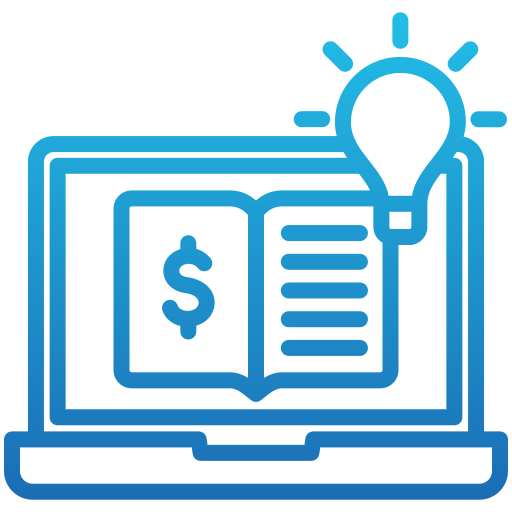 Digital illustration of a laptop with a smartphone in front and a gear symbol on top, representing technology or software development.