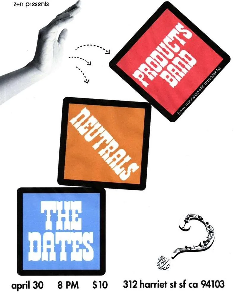 Live music at Question Mark Tavern 🎸

Thursday, April 30 
8 PM 
$10

Featuring:
Products Band 
Neutrals 
The Dates

Full kitchen, free in-lot parking, free popcorn, happy hour 5&ndash;7, and a perfectly good excuse to ignore your Friday responsibili