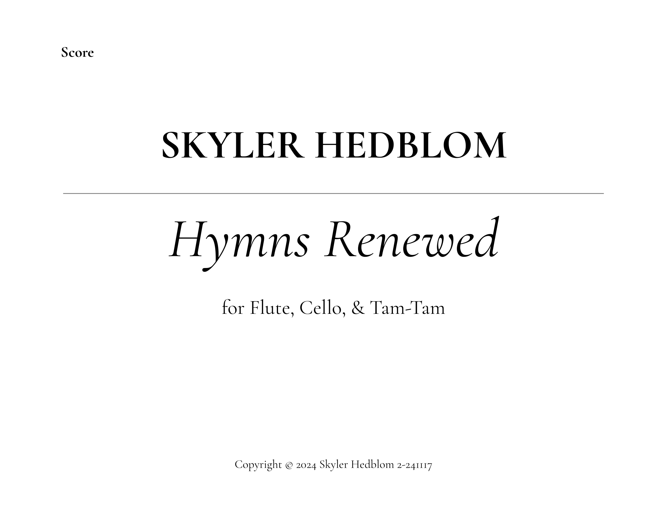 Hymns Renewed