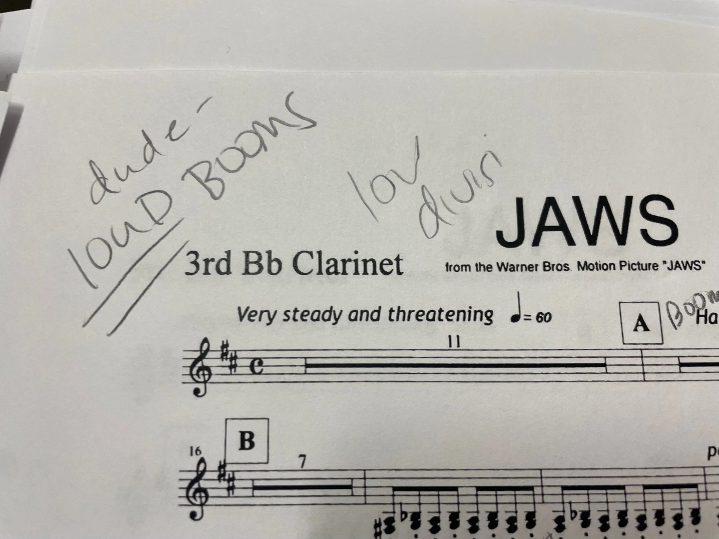 this was my fault ☺️ – I was "LOUD BOOMS"