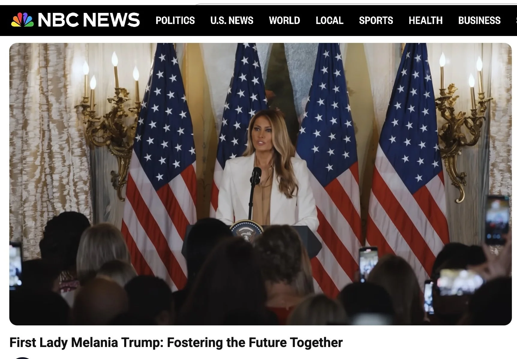 First Lady Melania Trump. UNGA 2025 Palace Hotel New York