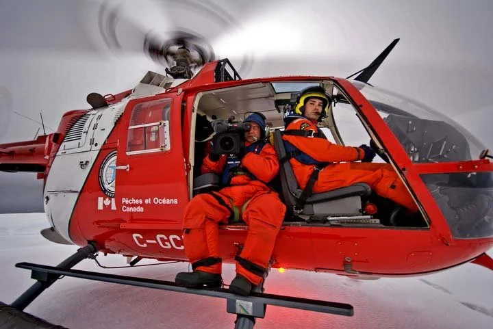 September 2008 in the Arctic Ocean between Greenland and Ellesmere Island, Canada near Alexandra fjord (79th parallel) for The Today Show