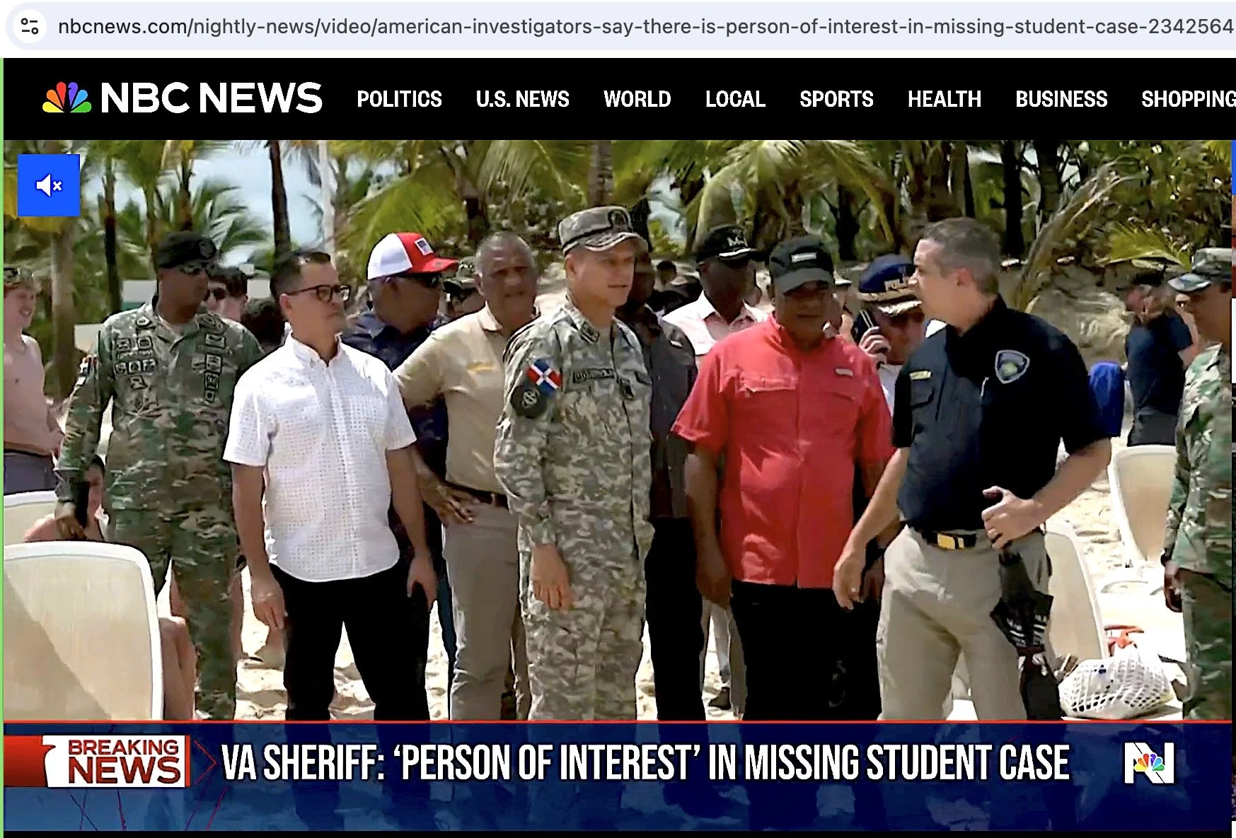 Dominican Republic missing student 3/12/2025