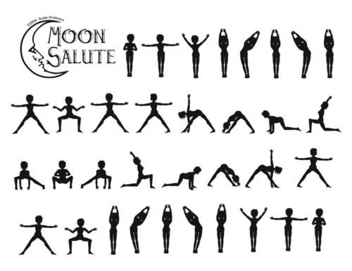 The Gentle grounding of Moon salutations in Yoga