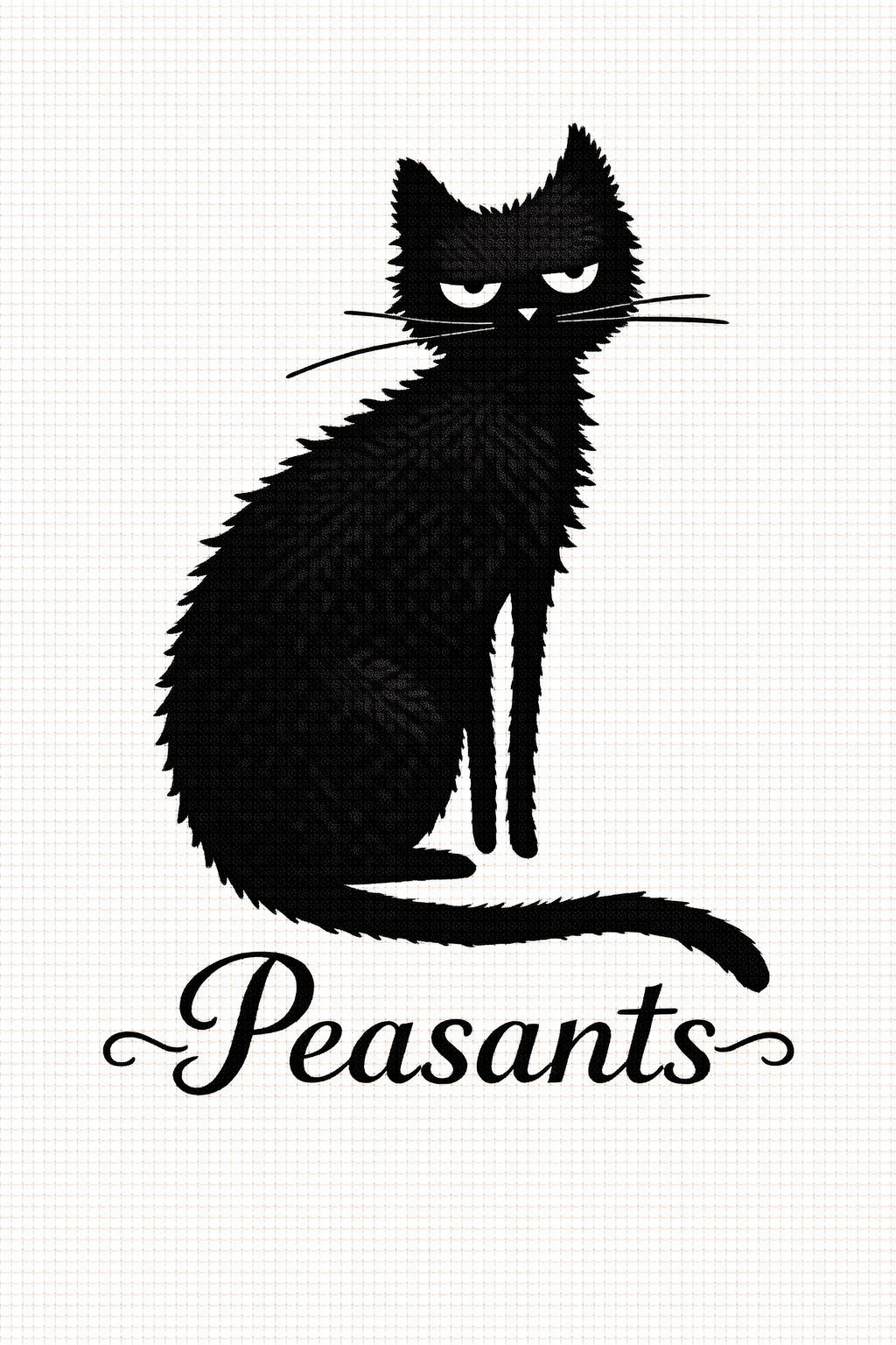 Black Cat: Peasants - Cross Stitch Pattern