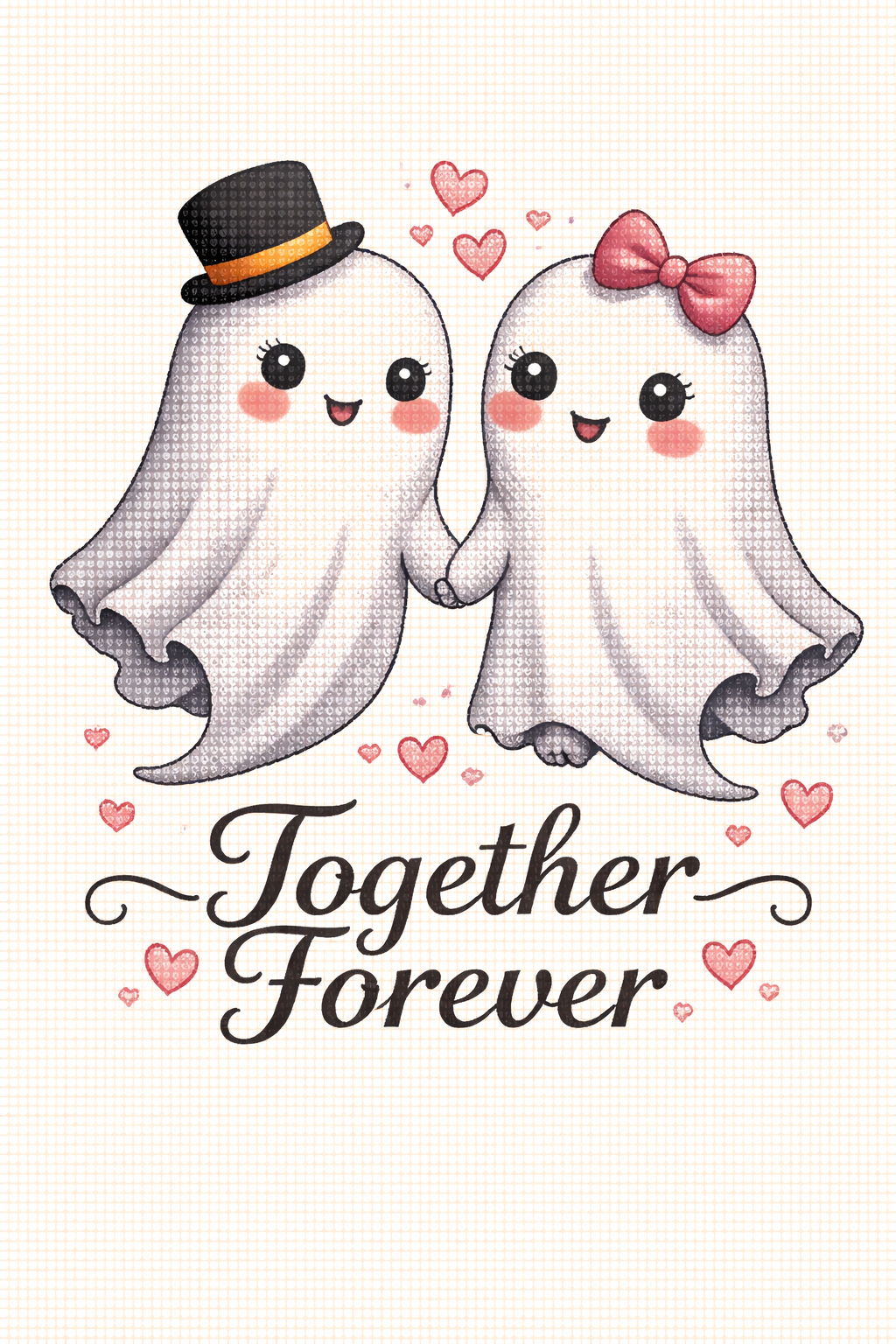 Ghost Couple - Cross Stitch Pattern