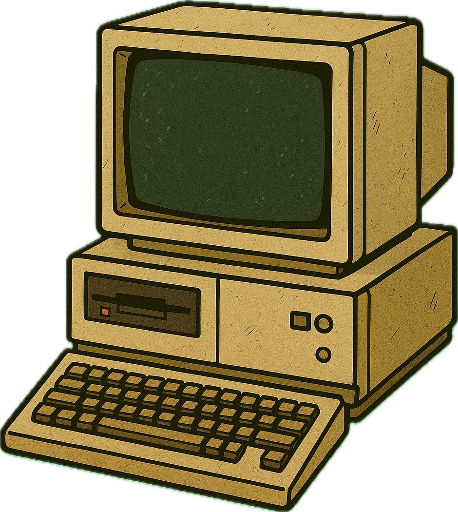 Vintage Computer - Cross Stitch Pattern