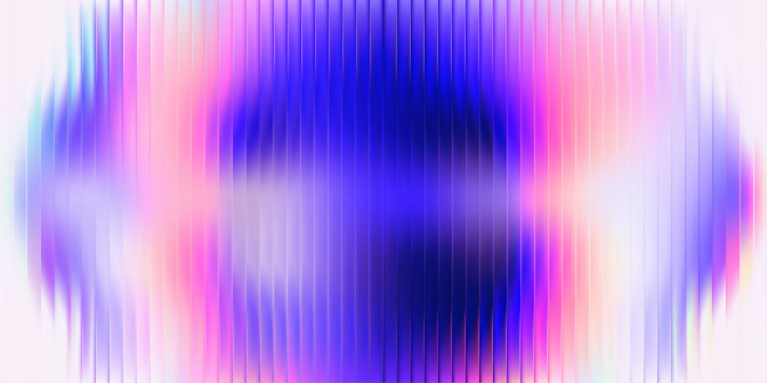 Colorful abstract digital art with vertical gradient stripes in shades of pink, purple, blue, and white.