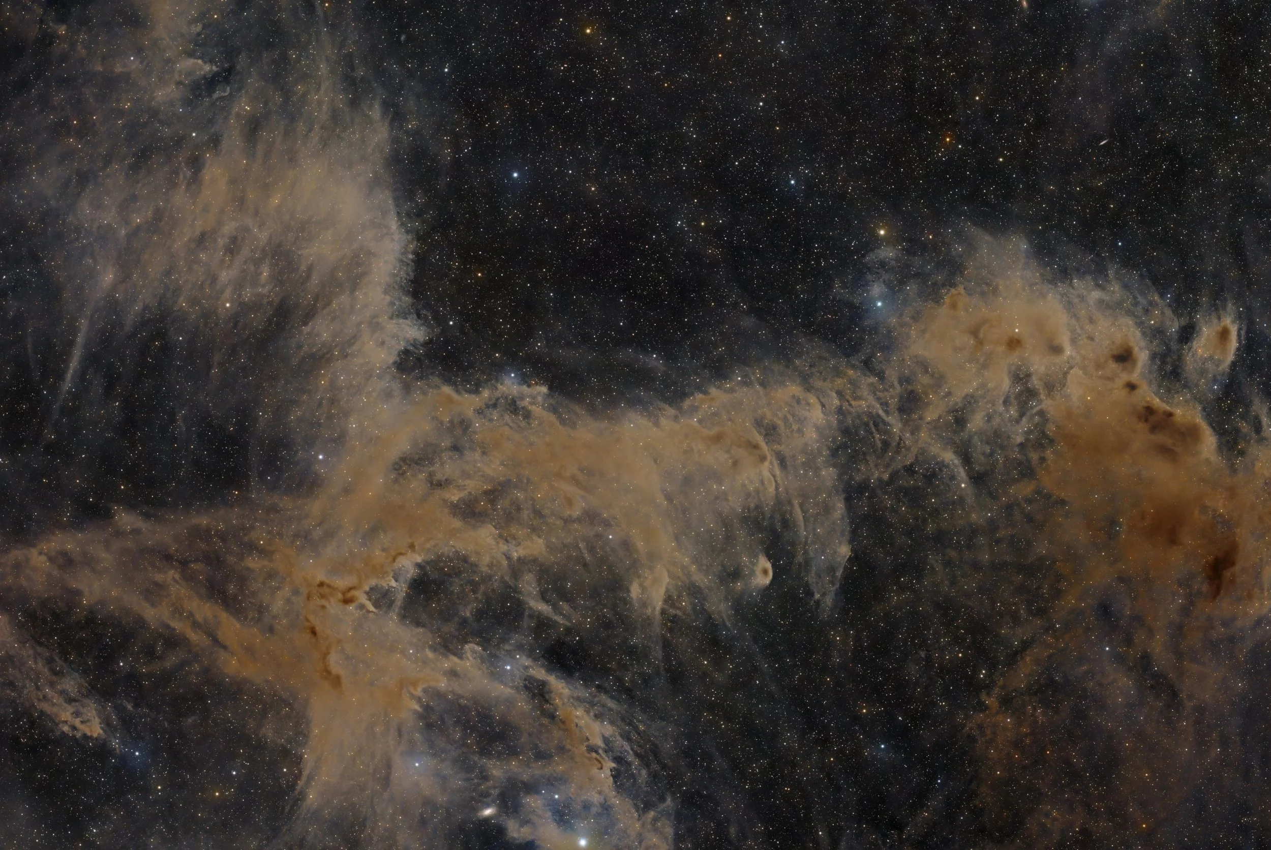 Chamaeleon III
The image shows a part of the dusty Chamaeleon constellation. 
RedCat 51, ASI 2600 MC Pro
57 x 180s