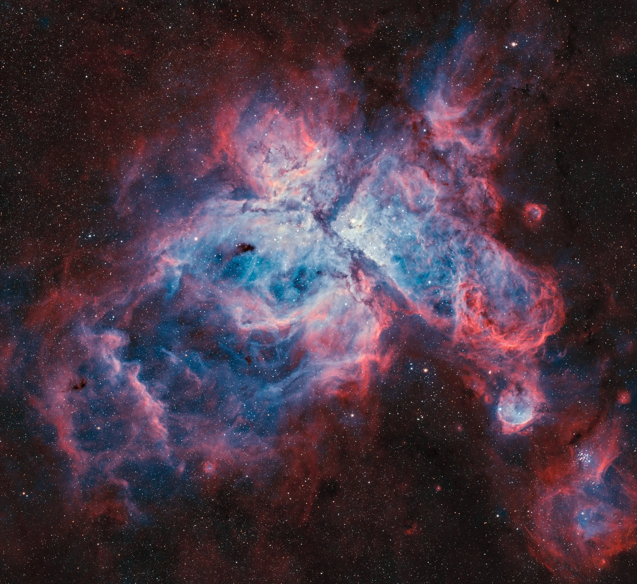 Eta Carinae Nebula
Hakos, Namibia.
16x300s
Redcat51+Asi2600Mc Pro + Svbony220,