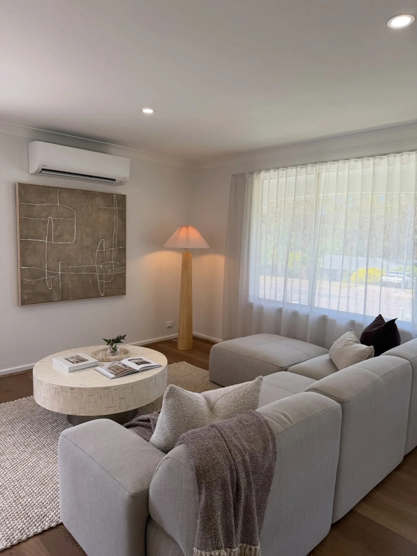 Edgeworth install. 
Buyer psychology always at the forefront of our planning. Keeping things calm, simple and appealing 🍃