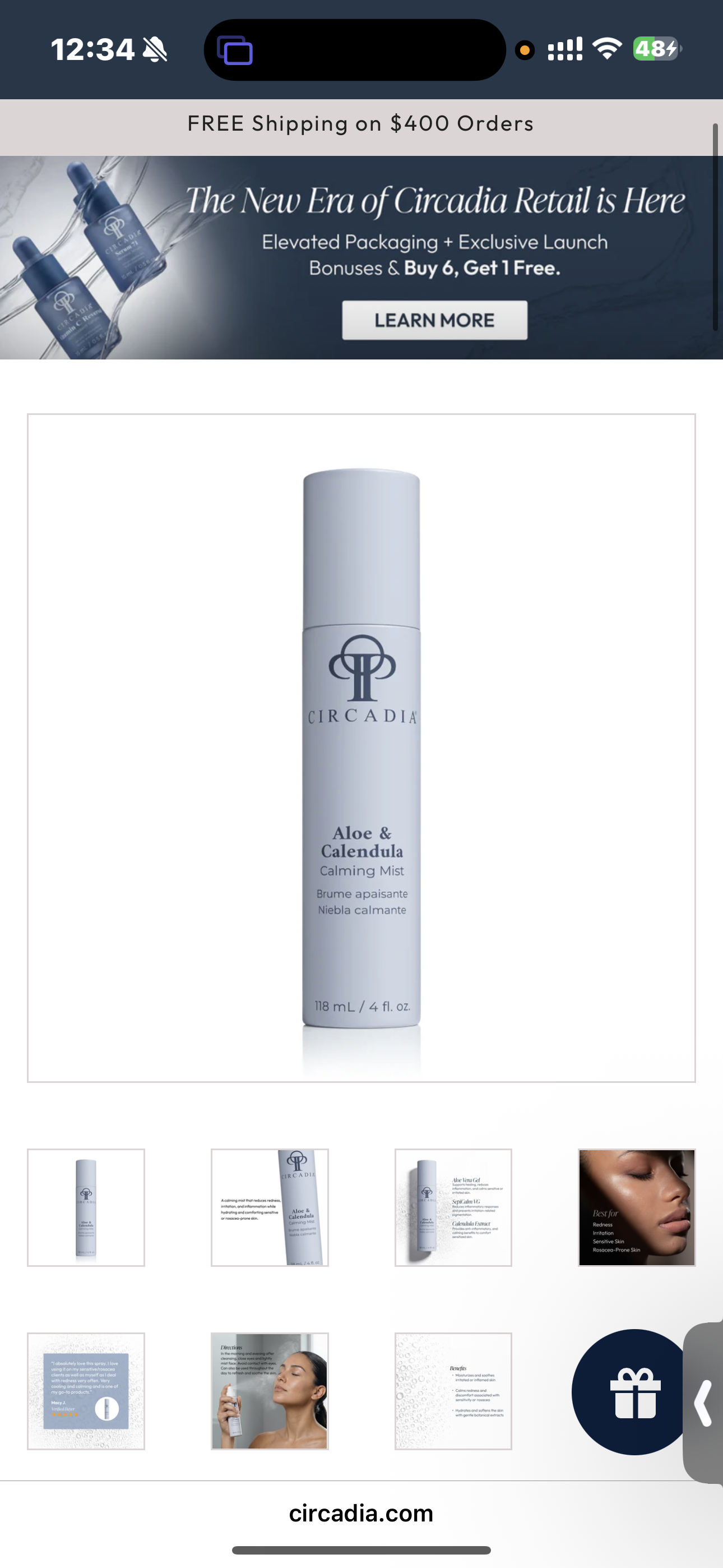 Aloe & Calendula Calming Mist