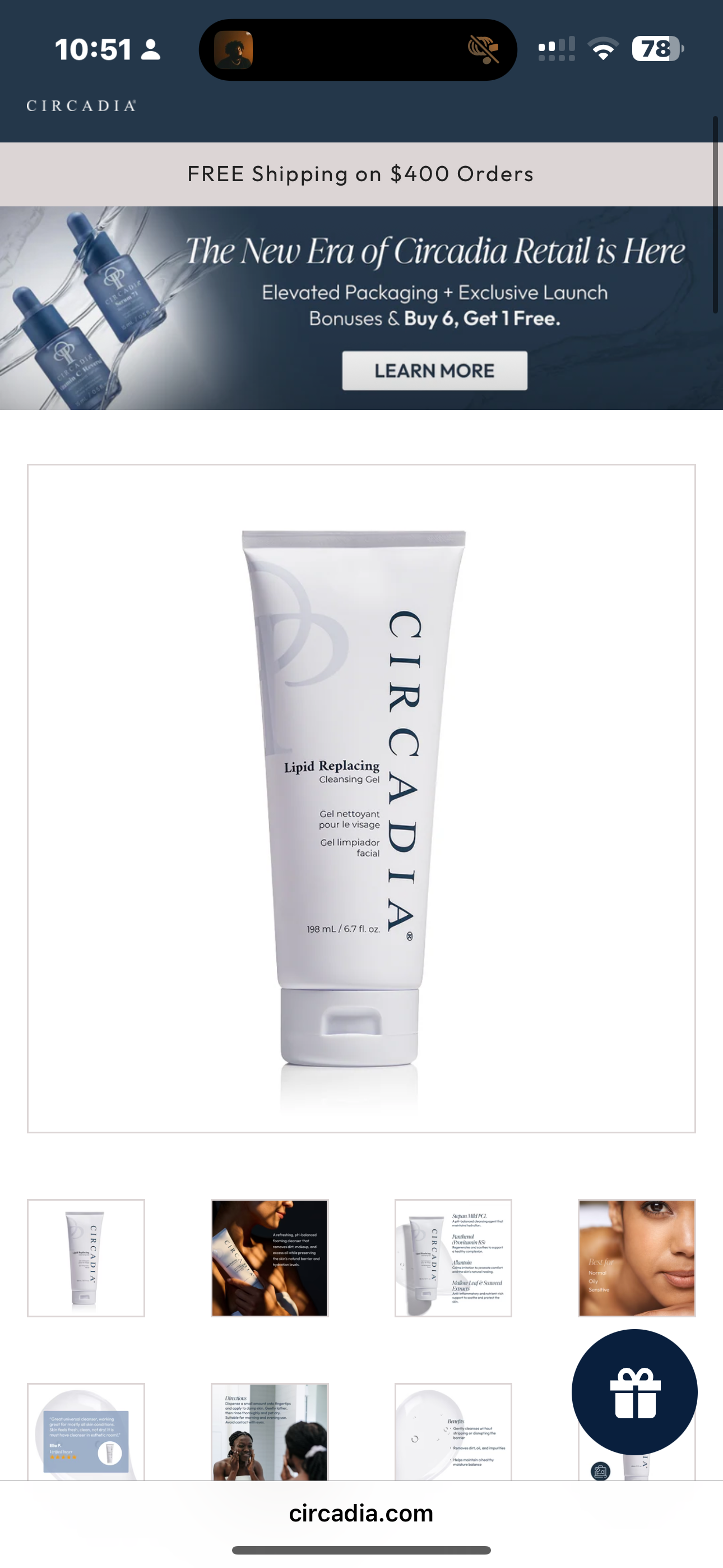 Lipid Replacing Cleansing Gel