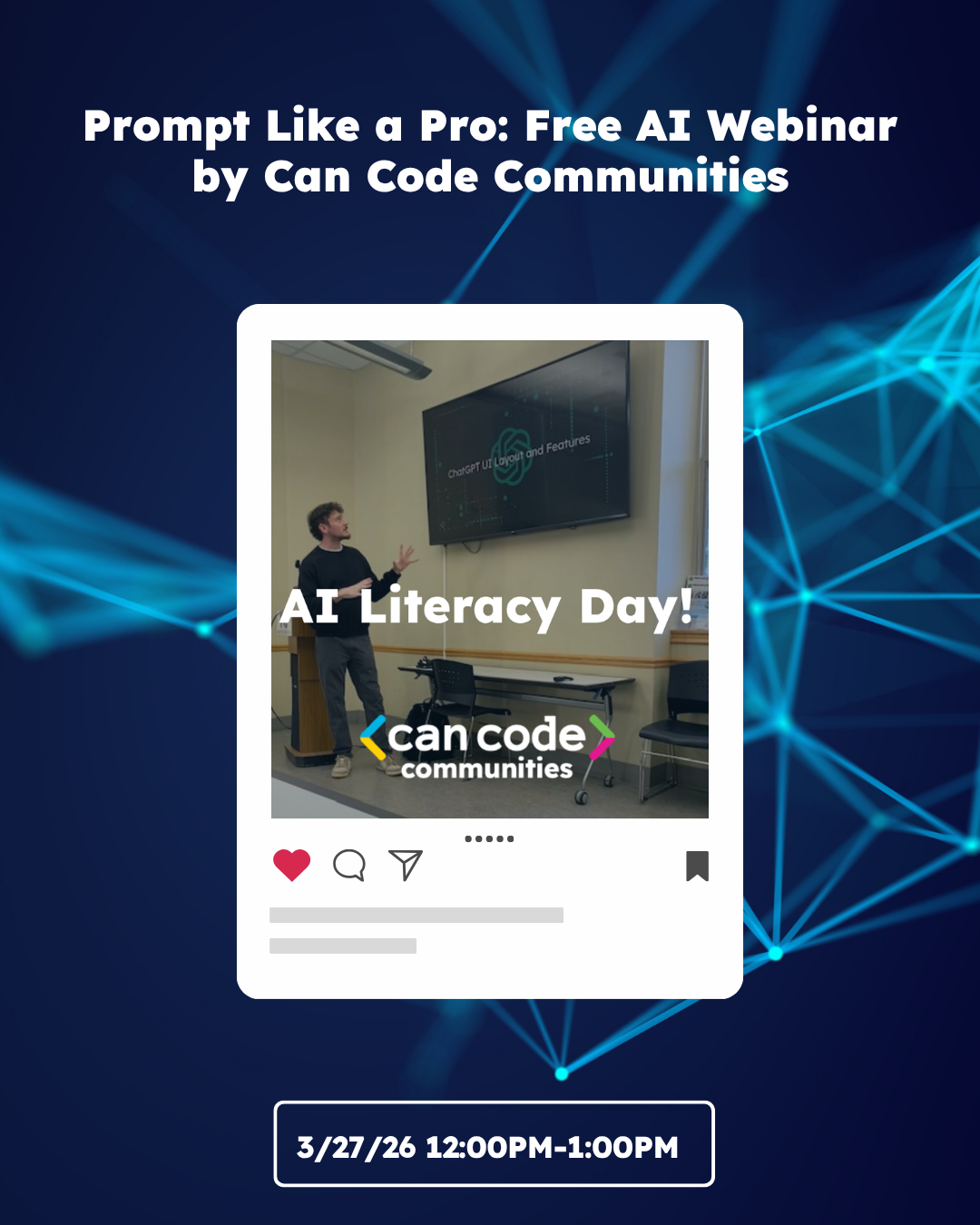 Prompt Like a Pro: Free AI Webinar by Can Code Communities
