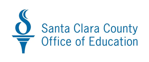 Logo of Santa Clara County Office of Education with a torch symbol.