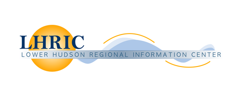 Logo for the Lower Hudson Regional Information Center (LHRIC) featuring the name and a stylized sun and horizon design.