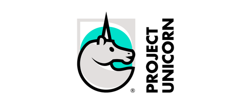 Logo of Project Unicorn featuring a stylized unicorn head within a circle and the text 'PROJECT UNICORN' to the right.