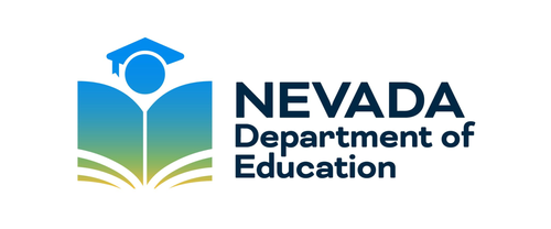 Logo of Nevada Department of Education with a stylized open book and a graduation cap.