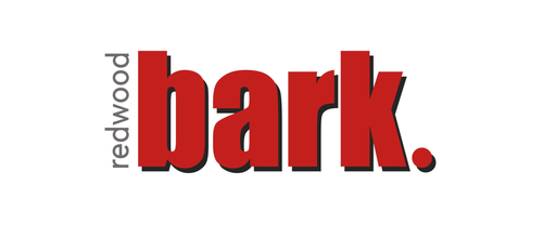 Redwood Bark logo with the word 'bark' in large red letters and 'redwood' in small gray letters on the left.