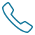 Icon of a blue phone receiver