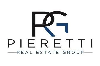 Pieretti Real Estate Group logo with stylized 'PRG' letters in black and blue.