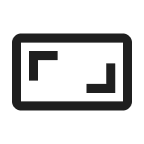 horizontal 16x9 aspect ratio icon