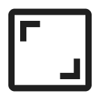 square 1x1 aspect ratio icon