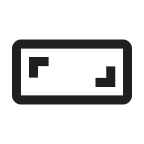 widescreen aspect ratio icon