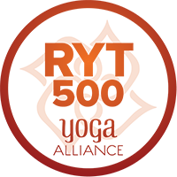 Yoga Alliance Registered Yoga Teacher 500 hours (RYT-500) official logo