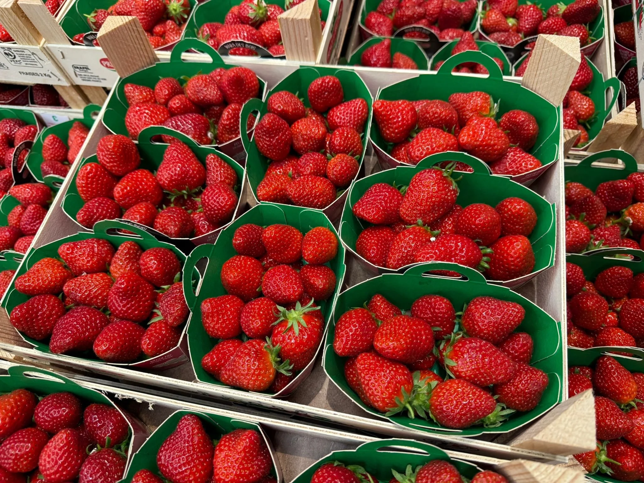 Fresh and local Mara des Bois Strawberries