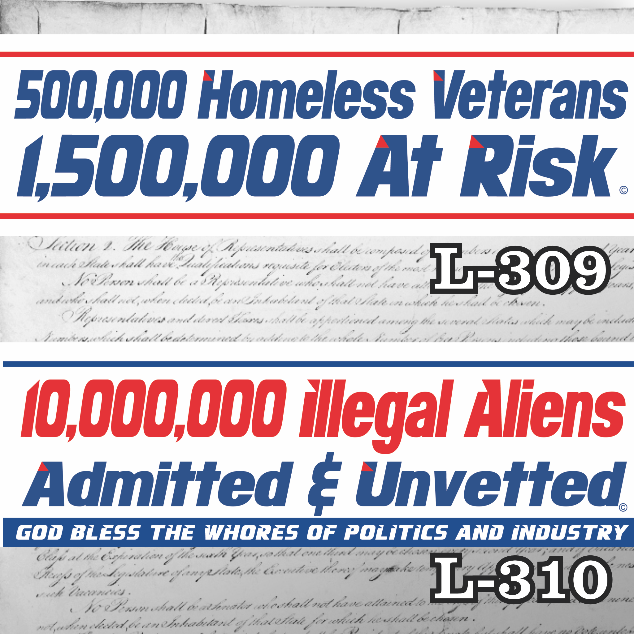 Magnet 11" x 3.5" SET 309 310