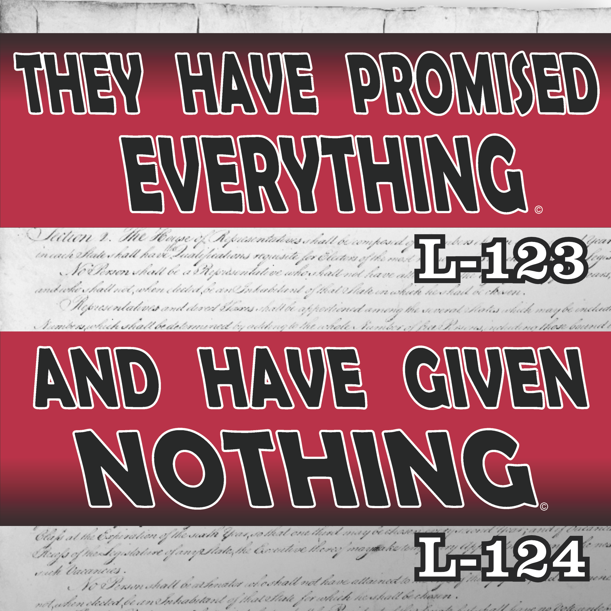 Magnet SET 11" x 3.5" 123 124