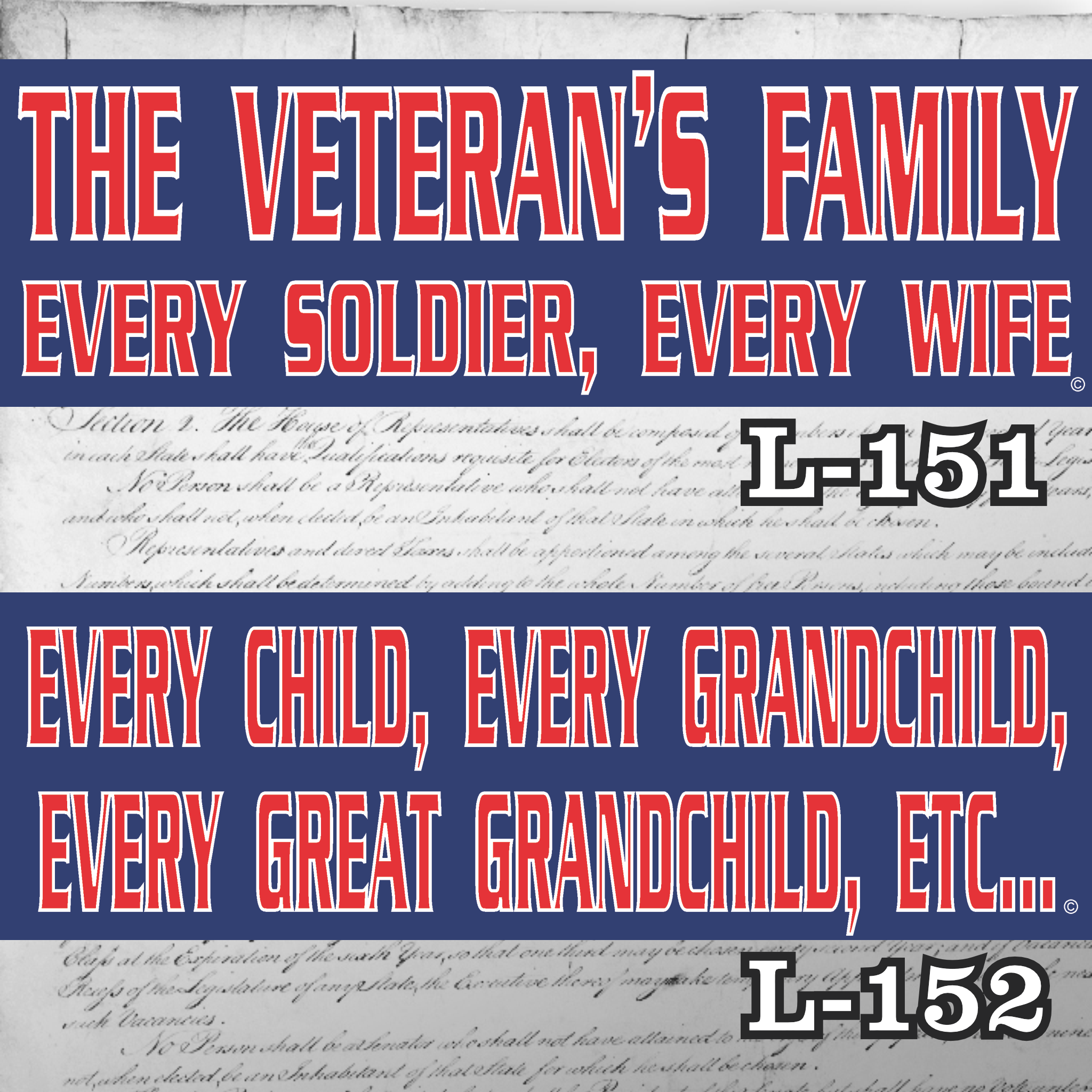 MAGNET 11" X 3.5" SET 151 152