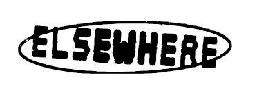Elsewhere NYC Logo with the word 'ELSEWHERE' in bold black letters inside an oval shape.