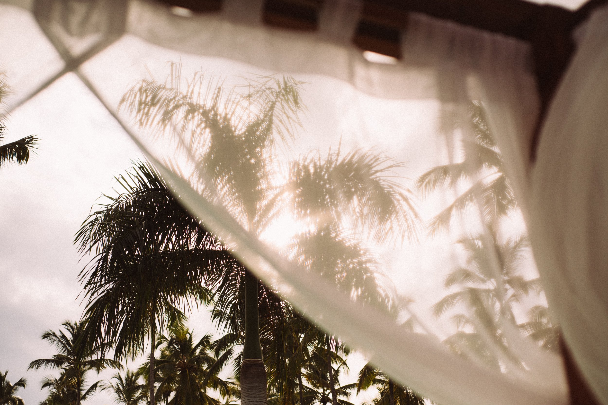 Curtains in the tropical breeze. release of stuck emotions testimonial