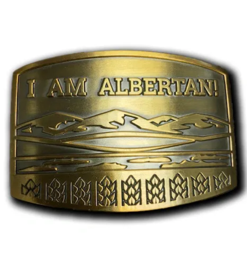 I am Albertan Belt Buckle