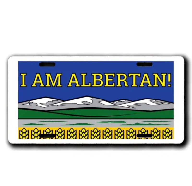 I am Albertan License Plate